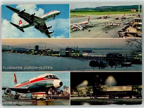 Kloten Flughafen Swissair Convair 990 Coronado