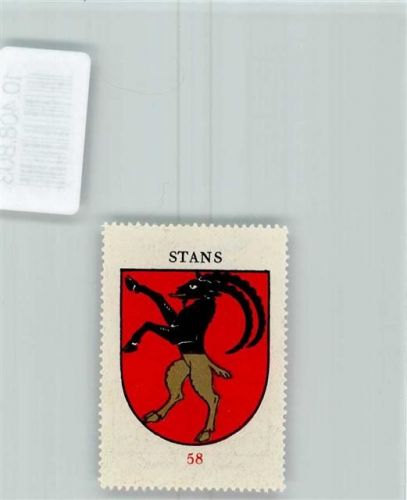 Stans Vignette Wappen Kaffee Hag ca 1920-1940 Steinbock