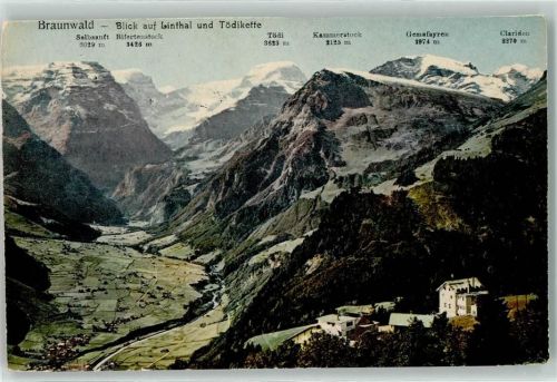 Braunwald 1911 Tödikette