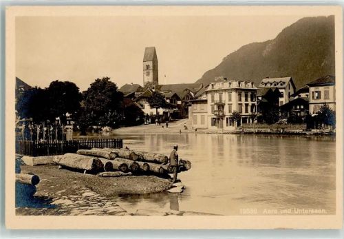 Unterseen Kirche Aare