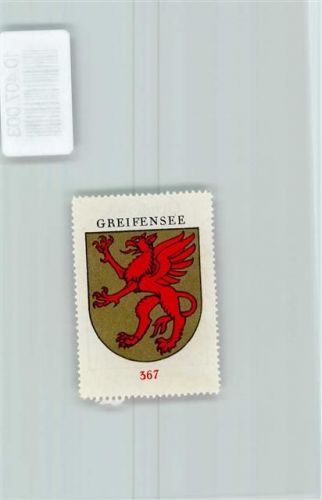 Greifensee Vignette Wappen Kaffee Hag 1920-1940 Greif