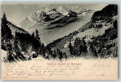 Kiental 1901 Blüemlisalp