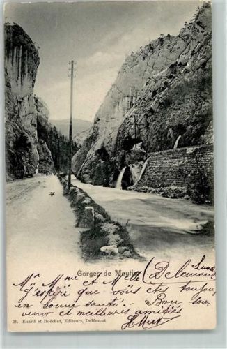 Moutier 1903 Le Gorges