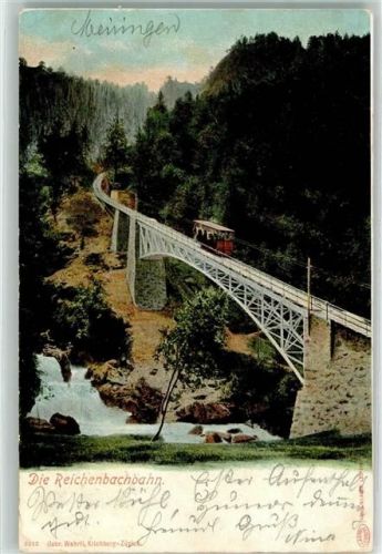 Meiringen 1910 Reichenbachbahn