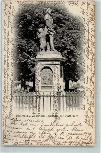 Bern 1905 Denkmal Berchtold von Zähringen