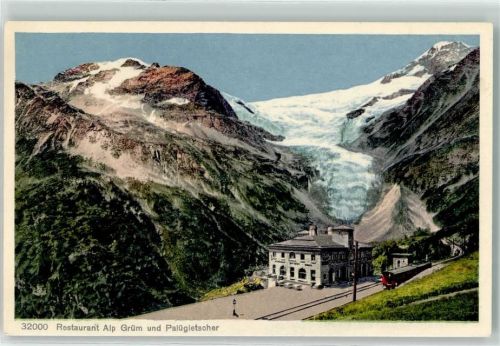 Alp Grüm Gasthaus Eisenbahn Palügletscher