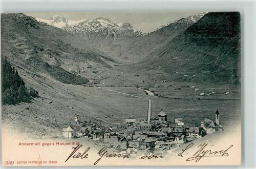 Andermatt 1901 Stempel Eidg Kriegskommissariat