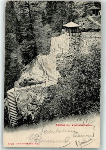 Viamala 1905 - Abstieg zur Galerie