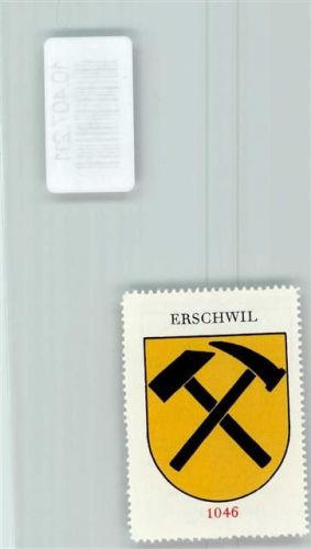 Erschwil Vignette Wappen Kaffee Hag 1920-1940 Hammer