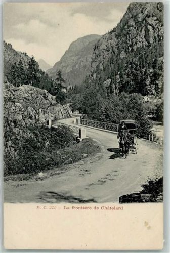 Le Châtelard VS Grenze Pferdekutsche