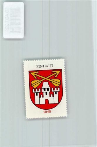 Finhaut Vignette Wappen Kaffee Hag 1920-1940 Burg Pfeile