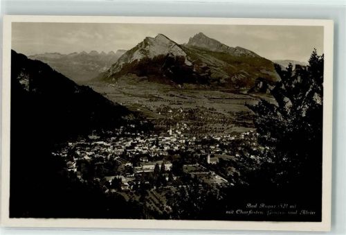 7310 Bad Ragaz - Fliegeraufnahme Churfirsten Alvier