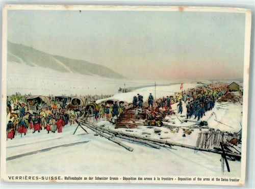 2126 Les Verrières Gebrauchsspuren Waffenabgabe an der Schweizer Grenze Castres