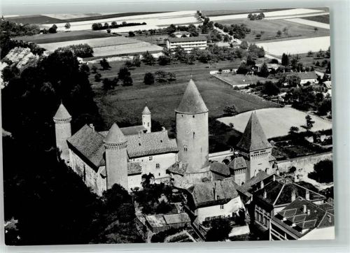 Estavayer-le-Lac Fliegeraufnahme Schloss