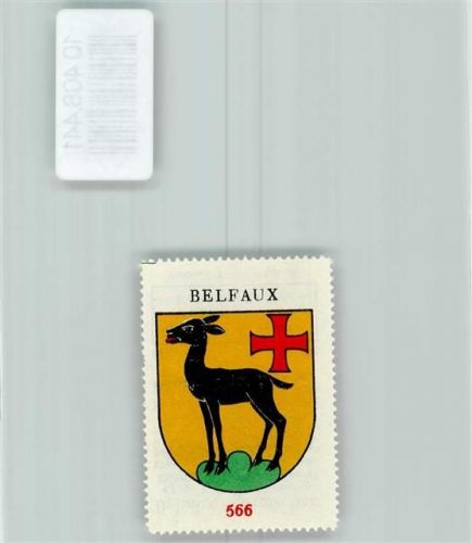 Belfaux Vignette Wappen Kaffee Hag ca 1920-1940 Hirschkuh