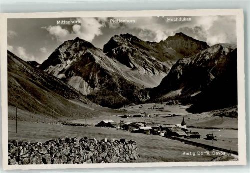 Sertig Dörfli Mittagshorn Plattenhorn Hoch Ducan