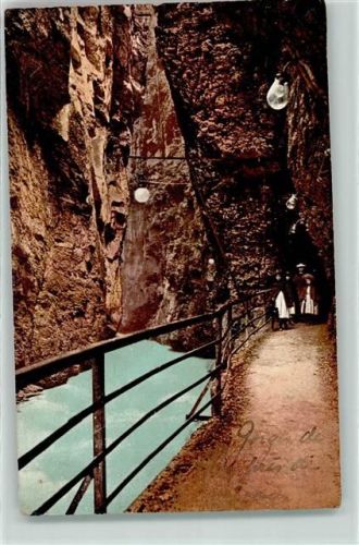 Meiringen 1912 Aareschlucht Eingang
