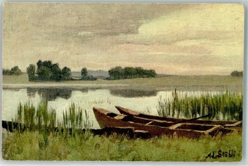 Landschaft an der Limmat Adolf Stäbli
