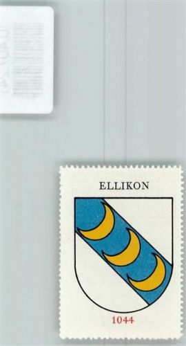 Ellikon an der Thur Vignette Wappen Kaffee Hag 1920-1940 Monde