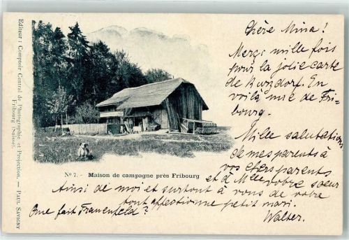 Fribourg 1899 Maison de campagne