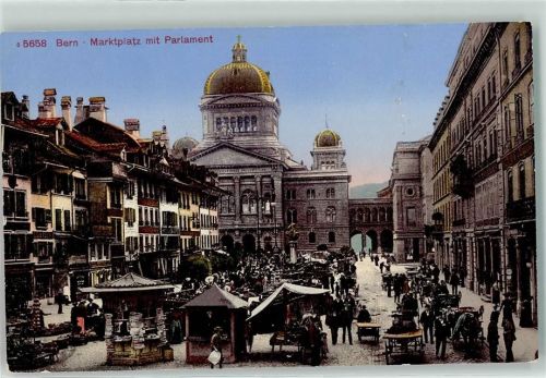 3000 Bern Berne - Bundeshaus Marktszene