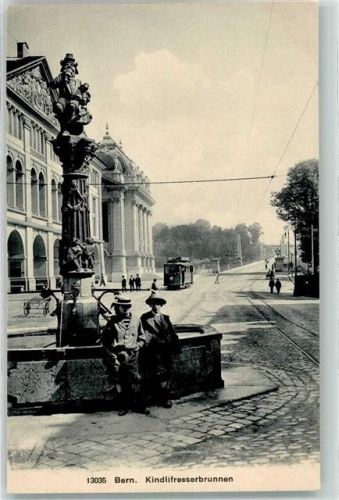 3000 Bern Berne - Kindlifresserbrunnen Straßenbahn