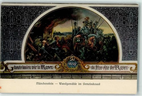 4142 Münchenstein - Wandgemälde im Gemeindesaal