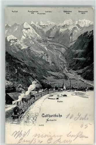 6454 Flüelen 1905 - Gotthardbahn