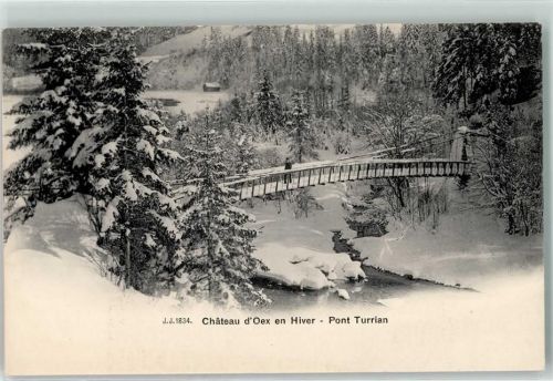 Château-d´Oex Pont Turrian hiver