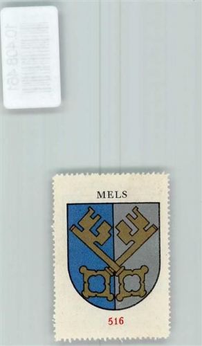 8887 Mels - Vignette Wappen Kaffee Hag ca 1920-1940 Schlüssel