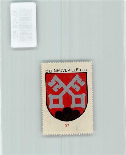 La Neuveville Vignette Wappen Kaffee Hag ca 1920-1940 Schlüssel