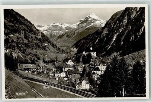 6484 Wassen UR - Windgälle Kirchlein Gotthardbahn
