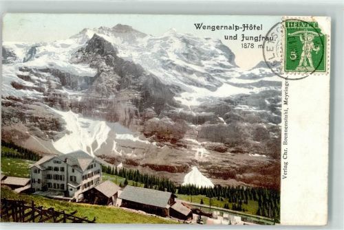 Wengernalp 1910 Hotel und Jungfrau