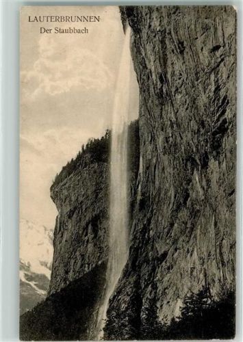 Lauterbrunnen 1911 Staubbachfall