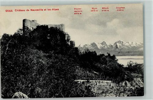 La Neuveville Chateau Eiger Mönch Jungfrau