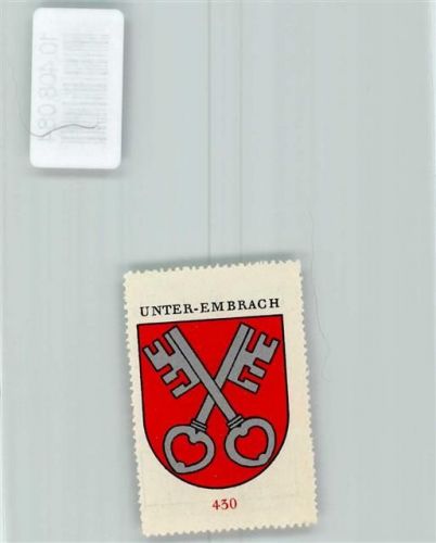 Embrach Vignette Wappen Kaffee Hag ca 1920-1940 Schlüssel Unter-Embrach