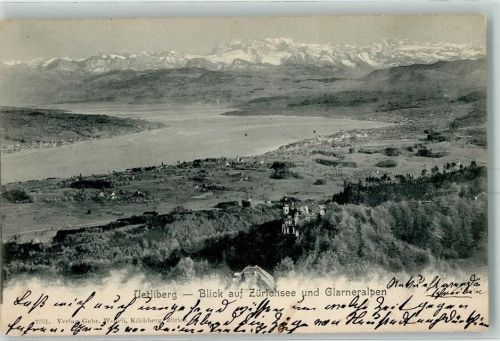Uetliberg 1903 Zürichsee Glarneralpen