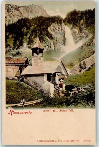 Aesch Stäubifall Klausenroute Kapelle