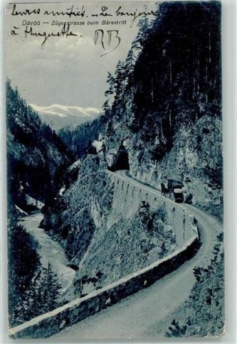 Davos Platz 1910 Zügenstrasse beim Bärentritt