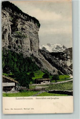 Lauterbrunnen 1906 Hunnenfluh Jungfrau