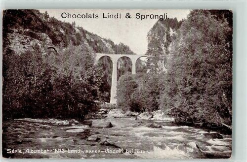 Filisur Landwasserviadukt Chocolats Lindt und Sprüngli