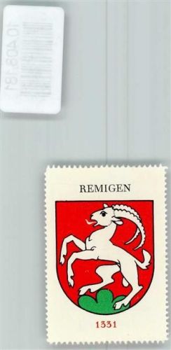 Remigen Vignette Wappen Kaffee Hag ca 1920-1940 Steinbock
