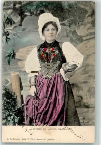Solothurn 1907 Solothurener Trachtenfrau