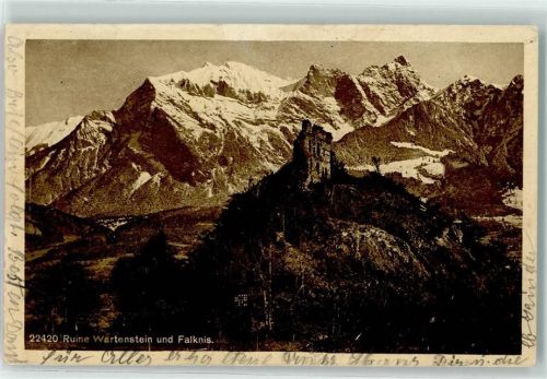 7312 Pfäfers - Ruine Wartenstein Falknis