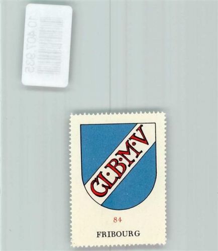 Fribourg Vignette Wappen Kaffee Hag ca 1920-1940