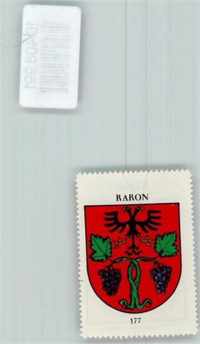 Raron Vignette Wappen Kaffee Hag ca 1920-1940 Weinstock Adler