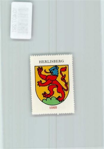Herlisberg Vignette Wappen Kaffee Hag 1920-1940 Löwe