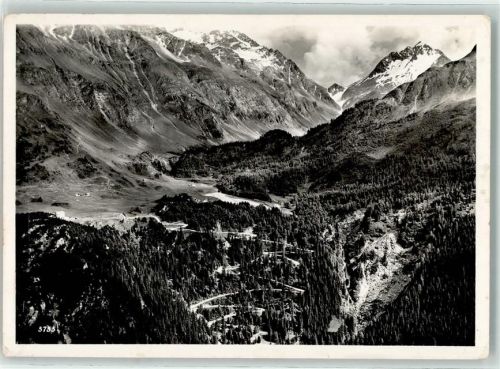 Maloja Fliegeraufnahme Malojastrasse
