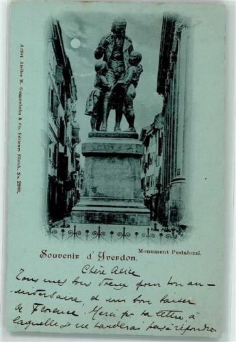 Yverdon-les-Bains 1899 Monument Pestalozzi