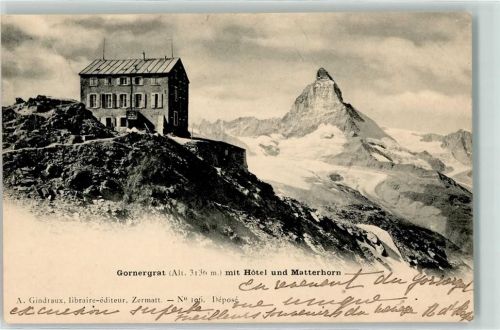 Gornergrat 1903 Hotel Gornergrat Matterhorn